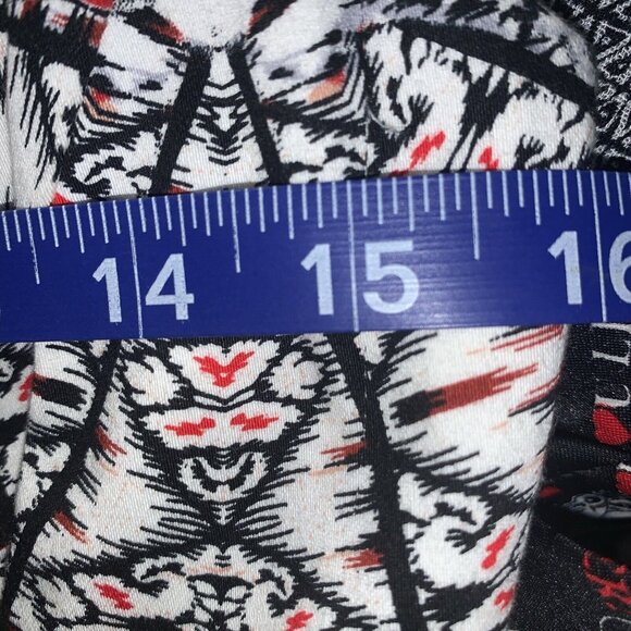 Maggy London Women’s Size 4 Sleeveless Multicolor Flare Dress Keyhole Closure - Picture 6 of 9